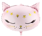 Preview: XL Folienballon Figur - Rosa Katze - 48cm x 36cm